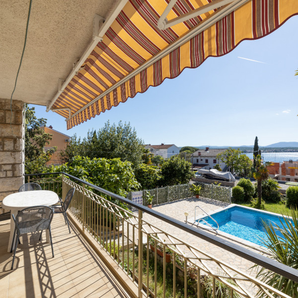 Living room, Vida's Place, Vida's Place with pool near the sea, Malinska, island of Krk, Croatia Malinska